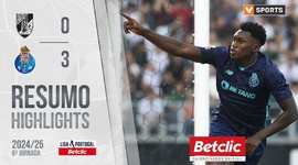 Liga Portugal Betclic: V. Guimarães 0 - 3 FC Porto (2024-2025)