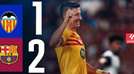 La Liga: Valência 1 - 2 Barcelona (2024-2025)