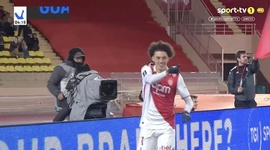 Ligue 1: Monaco vs Stade Brest, Golo 1-0 M. Akliouche (2024-2025)