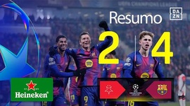 Liga Campeões: Slavia 2 - 4 Barcelona (2025-2026)