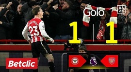 Premier League: Brentford vs Arsenal, Golo 1-1 Lewis-Potter (2025-2026)