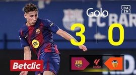 La Liga: Barcelona vs Valência, Golo 3-0 Fermín (2025-2026)