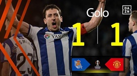 Liga Europa: Real Sociedad vs Man Utd, Golo 1-1 Oyarzabal (2024-2025)