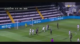Liga NOS: Farense (0-1) Sporting, Golo Pedro Gonçalves (VAR), 35m (2020-2021)
