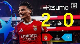 Liga Campeões: Benfica 2 - 0 Napoli (2025-2026)