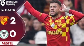 Super Ligi: Göztepe Izmir 2 - 0 Konyaspor (2024-2025)
