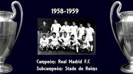Taça dos Campeões: Real Madrid 2 - 0 Stade Reims (1958-1959)