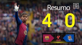 La Liga: Barcelona 4 - 0 Real Sociedad (2024-2025)