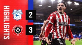 Championship: Cardiff City 2 - 3 Sheffield Utd (2021-2022)