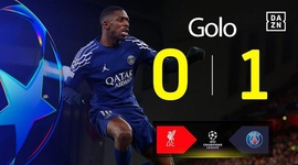 Liga Campeões: Liverpool vs PSG, Golo 0-1 Dembélé (2024-2025)