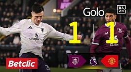 Premier League: Burnley vs Man Utd, Golo 1-1 Šeško (2025-2026)