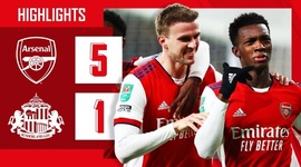 League Cup: Arsenal 5 - 1 Sunderland (2021-2022)