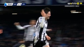 Serie A: Napoli vs Udinese, Golo 1-1 J. Ekkelenkamp (2024-2025)