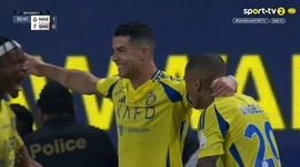 Pro League: Al Nassr vs Al Qadisiya, Golo 1-0 Cristiano Ronaldo (2024-2025)