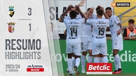 Liga Portugal Betclic: Farense 3 - 1 Sp. Braga (2023-2024)