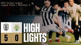 Liga Europa: PAOK 5 - 0 Ferencvaros (2024-2025)