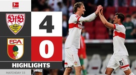 Bundesliga: Estugarda 4 - 0 FC Augsburg (2024-2025)