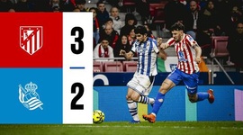 La Liga: Atlético Madrid 3 - 2 Real Sociedad (2025-2026)