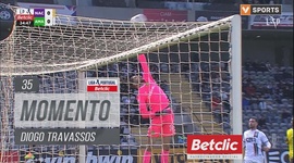 Liga Portugal Betclic: Nacional vs CF Estrela Amadora, Jogada Diogo Travassos, 35' (2024-2025)