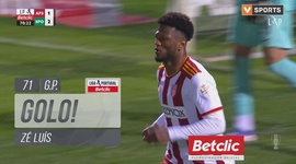 Liga Portugal Betclic: AVS SAD vs Sporting, Golo 1-2 Zé Luís (g.p.) (2024-2025)