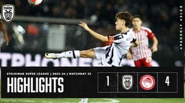 Super League: PAOK 1 - 4 Olympiakos (2023-2024)
