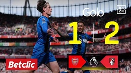 Premier League: Arsenal vs AFC Bournemouth, Golo 1-2 Alex Scott (2025-2026)