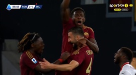 Serie A: Roma vs Milan, Golo 3-1 B. Cristante (2024-2025)
