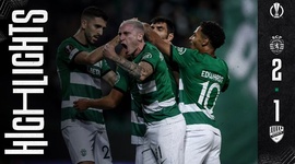 Liga Europa: Sporting 2 - 1 Rakow Czestochowa (2023-2024)