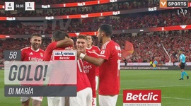 Liga Portugal Betclic: Benfica vs Santa Clara, Golo 4-1 Di María (2024-2025)