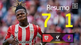 La Liga: Athletic Bilbao 7 - 1 Valladolid (2024-2025)