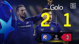 Liga Campeões: Dinamo Zagreb vs Milan, Golo 2-1 Pjaca (2024-2025)