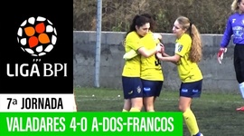 Liga de Futebol Feminino BPI: Valadares Gaia 4 - 0 A-dos-Francos (2019-2020)