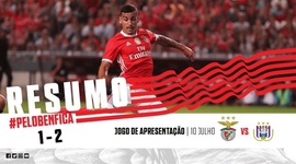 Amigáveis de clubes: Benfica 1 - 2 Anderlecht (2019-2020)