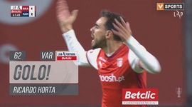 Liga Portugal Betclic: Sp. Braga vs Famalicão, Golo 1-2 Ricardo Horta (VAR) (2024-2025)