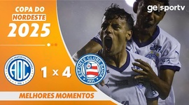 Copa do Nordeste: Confiança 1 - 4 Bahia (2025)