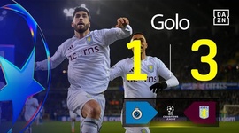 Liga Campeões: Club Brugge vs Aston Villa, Golo 1-3 Asensio (2024-2025)