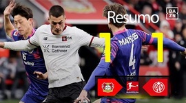 Bundesliga: Leverkusen 1 - 1 Mainz (2025-2026)