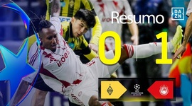Liga Campeões: FK Kairat 0 - 1 Olympiakos (2025-2026)