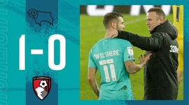Championship: Derby County 1 - 0 AFC Bournemouth (2020-2021)