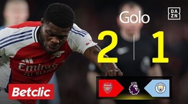 Premier League: Arsenal vs Man City, Golo 2-1 Partey (2024-2025)