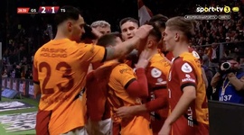 Super Ligi: Galatasaray vs Trabzonspor, Golo 2-1 Y. Akgün (2024-2025)