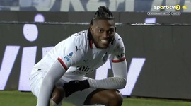Serie A: Empoli vs Milan, Golo 0-1 Rafael Leão (2024-2025)