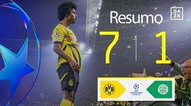 Liga Campeões: Dortmund 7 - 1 Celtic (2024-2025)