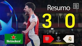 Liga Campeões: Arsenal 3 - 0 Real Madrid (2024-2025)