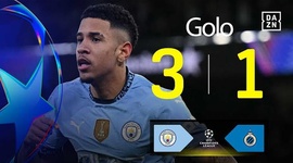 Liga Campeões: Man City vs Club Brugge, Golo 3-1 Savinho (2024-2025)