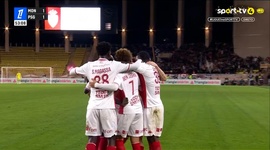 Ligue 1: Monaco vs PSG, Golo 1-1 E. Ben Seghir (g.p.) (2024-2025)