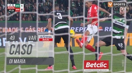 Liga Portugal Betclic: Sporting vs Benfica, Caso Di María (VAR), 49' (2024-2025)