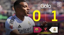 La Liga: Barcelona vs Real Madrid, Golo 0-1 Mbappé (2024-2025)