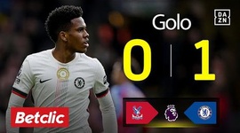 Premier League: Crystal Palace vs Chelsea, Golo 0-1 Estevão (2025-2026)