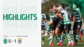 Liga de Futebol Feminino BPI: Sporting 5 - 1 Benfica (2021-2022)